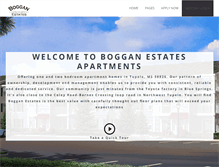 Tablet Screenshot of bogganestatesapts.com